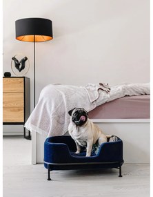 Comodă neagră/în culoare naturală joasă cu aspect de lemn de stejar 120x82 cm Seaford – Actona