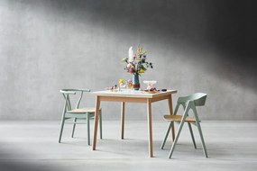 Masă dining extensibilă cu blat alb Hammel Single, 90 x 90 cm