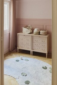 Coș de jucării pentru copii verde deschis din material textil 30x20x20 cm Swan Matcha – Lorena Canals