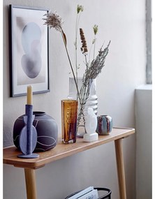 Vază de teracotă Bloomingville Niza, înălțime 16,5 cm, negru