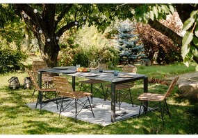 Masă de grădină gri 210 x 100 cm Strong - Bonami Selection