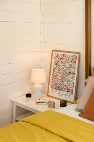 Față de pernă din in cu tiv plisat Linen Tales, 50 x 60 cm, maro deschis