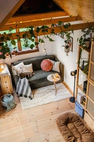 Pernă decorativă din microfibră Tiseco Home Studio Marshmallow, ø 40 cm, portocaliu