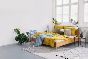 Cearșaf elastic din bumbac Good Morning, 180 x 200 cm, alb