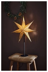 Decorațiune luminoasă aurie ø 45 cm cu model de Crăciun Glitter – Markslöjd