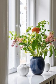Vază din gresie Kähler Design Hammershoi, înălțime 10 cm, alb