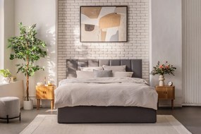 Noptieră în culoare naturală cu aspect de lemn de stejar Langley – Actona