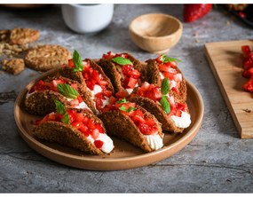 Set 12 vase din gresie Bonami Selection Malia, portocaliu cărămiziu