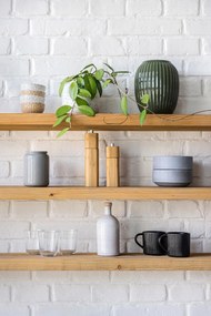 Set de 12 vase din gresie gri Bonami Selection Malia