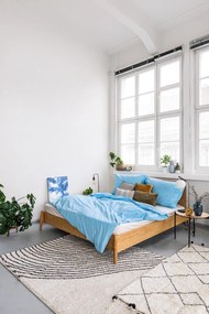 Cearșaf elastic din bumbac Good Morning, 180 x 200 cm, alb