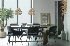 Șifonier negru din lemn de frasin 60x210 cm Silas – WOOOD