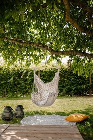 Fotoliu suspendat de grădină crem capitonat Tobago – Garden Pleasure