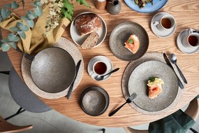 Suport din ratan pentru farfurie Tiseco Home Studio, ⌀ 36 cm, alb