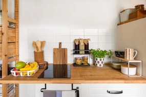 Cană galben ocru-albă din gresie 440 ml Begonia – Bloomingville