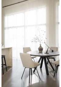 Set de scaune de bar maro închis 2 buc. din lemn de stejar (înălțime șezut 65 cm) Austin – Rowico