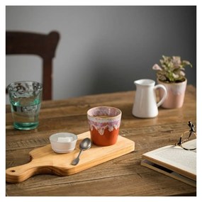 Ceașcă albă/roz din gresie 210 ml Grespresso – Costa Nova