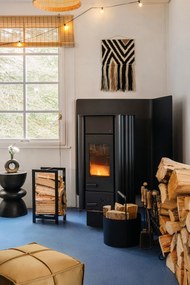 Vază din gresie Bloomingville Baldvin, negru