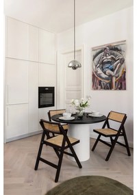 Scaun dining negru din lemn de pin Gunn – WOOOD