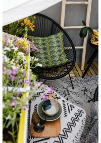 Fotoliu de grădină din ratan artificial Bonami Selection Avocado, negru