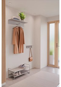 Pantofar gri deschis din oțel 33x33x80 cm A-Shoe – Zone