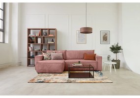 Bibliotecă maro cu aspect de lemn de nuc 150x198 cm Berlin – TemaHome