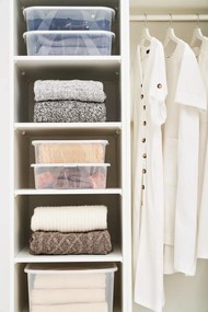 Cutie de depozitare din plastic cu capac 19 l Lona - Rotho