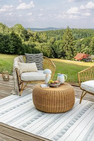 Carafă din gresie ceramică Costa Nova Brisa, 1,8 l, albastru - alb