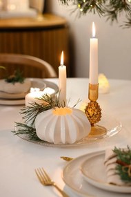 Decorațiune luminoasă de Crăciun albă 4 buc. ø 6,5 cm Carla – Sirius