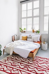 Pled din amestec de bumbac Euromant Basics, 140 x 180 cm, crem