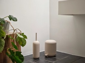 Coș de gunoi bej cu pedală din plastic 4 l Sensu – Zone