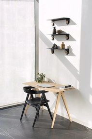 Birou din lemn de stejar 60x120 cm Ava – Gazzda