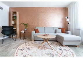 Fotoliu cu husă din imitație de piele și picioare negre Actona Cazar, negru