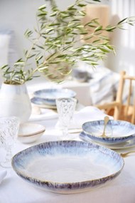 Farfurie din gresie ceramică Costa Nova Brisa, ⌀ 20 cm, albastru