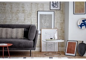 Vază din gresie Bloomingville Elora, înălțime 18 cm, alb