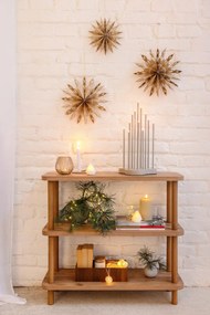 Decorațiune luminoasă de Crăciun albă 4 buc. ø 6,5 cm Carla – Sirius