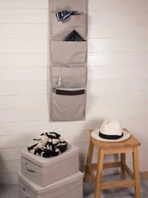 Cutie de depozitare bej din material textil cu capac 40x30x22 cm Soft Storage – Bigso