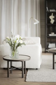 Vitrină maro din lemn masiv de stejar 95x195 cm Everett – Rowico