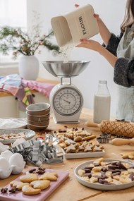 Cântar de bucătărie Kitchen Craft Living Nostalgia, 4 kg, crem