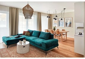 Masă pliantă în decor de stejar Rowico Colonsay, 215 x 96 cm