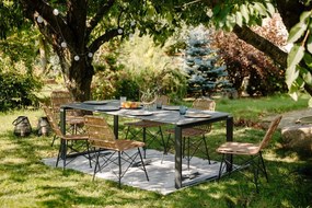 Masă de grădină gri 210 x 100 cm Strong - Bonami Selection