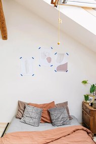 Cearșaf elastic din in Linen Tales, 180 x 200 cm, gri deschis