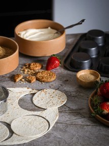 Set 12 vase din gresie Bonami Selection Malia, portocaliu cărămiziu