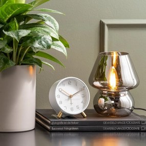 Ceas cu alarmă Karlsson Lofty, ø 11 cm, alb