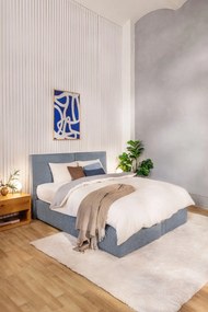 Lenjerie de pat gri/bej din bumbac ranforcé pentru pat dublu/extins cu cearceaf inclus/cu 4 piese 200x220 cm – Mila Home