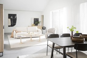 Scaune de dining crem/maro închis 2 buc. Maymont – Rowico