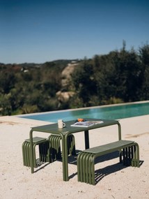 Scaun de grădină verde din metal Nokk – noo.ma