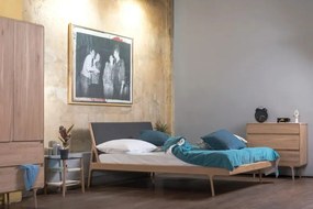 Șifonier din lemn masiv de stejar cu 2 sertare Gazzda Fawn