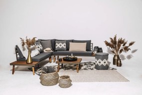 Canapea de grădină cu structură din lemn de acacia gri Lustio - Bonami Selection