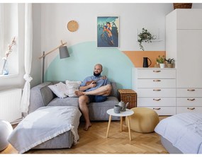 Cană din gresie ceramică Bloomingville Kendra, 500 ml, gri