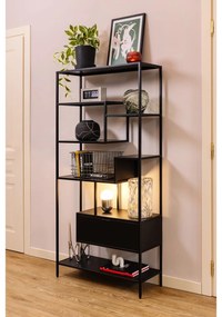 Vază de teracotă Bloomingville Niza, înălțime 16,5 cm, negru